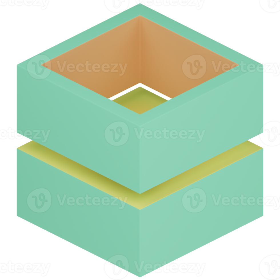 Cube 3D Illustration png