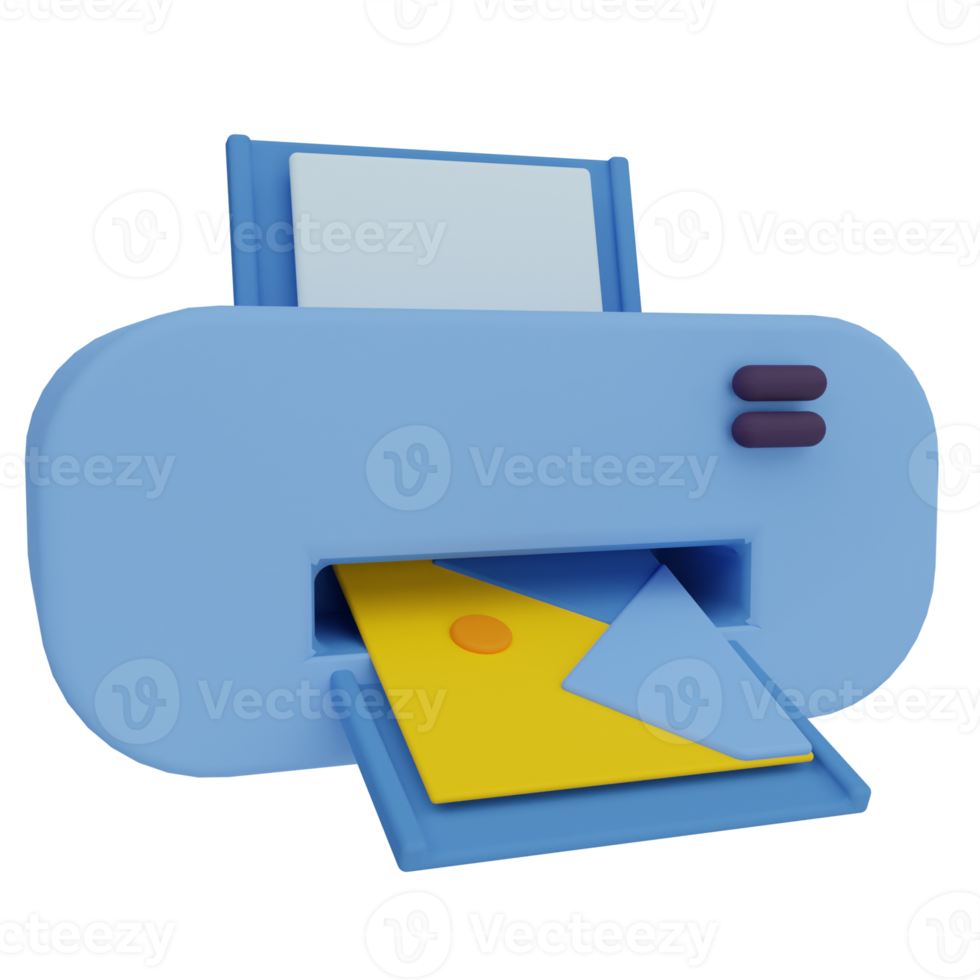 Printer 3D Illustration png