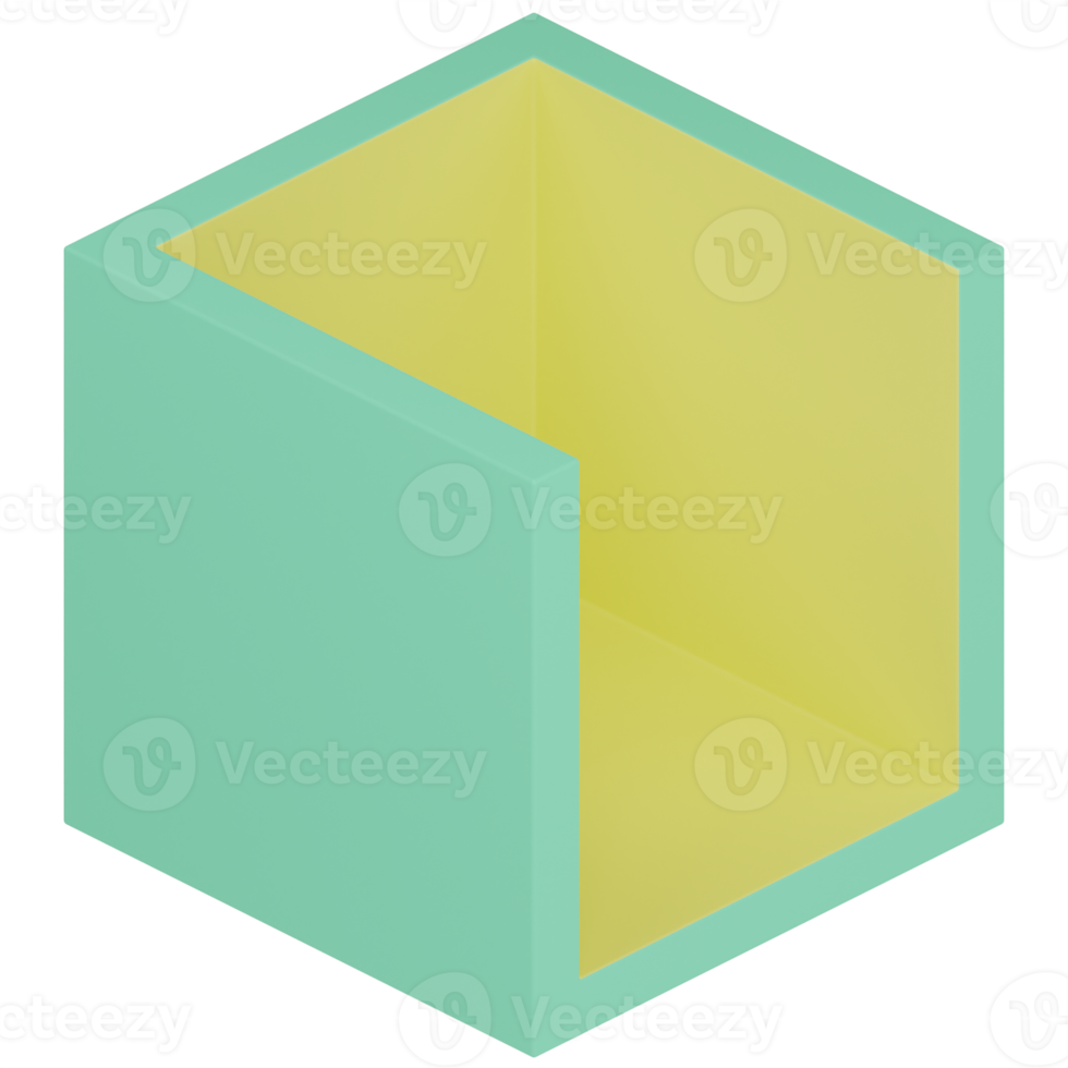 Cube 3D Illustration png