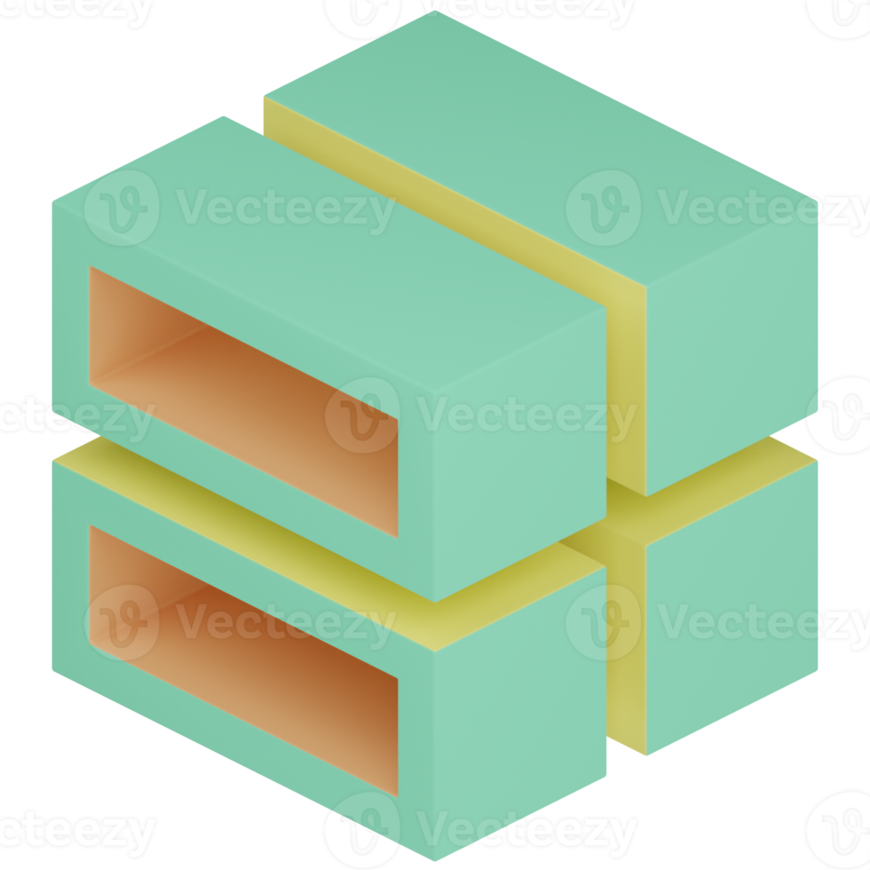 Cube 3D Illustration png