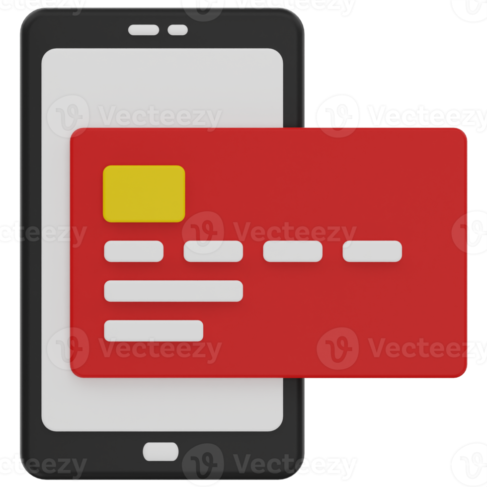 Online Payment 3D Illustration png