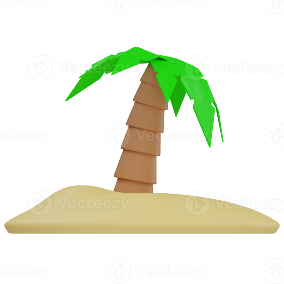 Coconut Tree 3D Illustration png