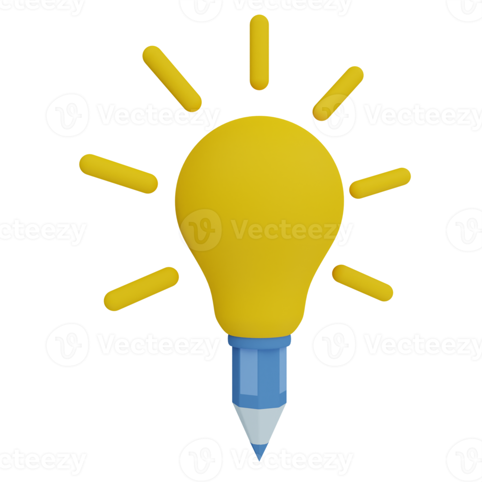 Creative Idea 3D Illustration png