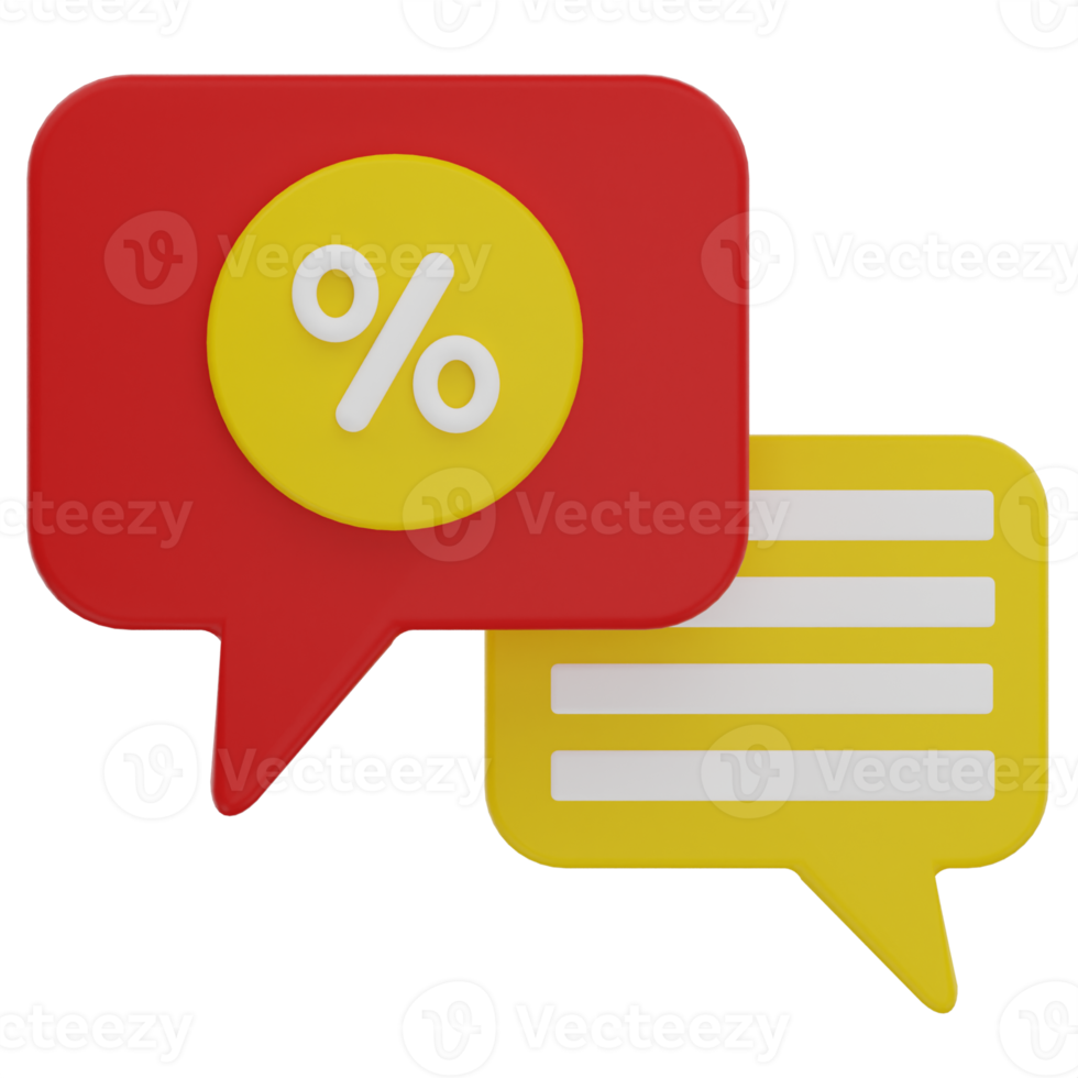 message 3d illustration png