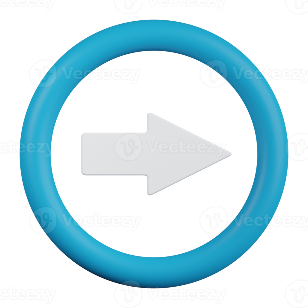 Right Arrow 3D Icon png