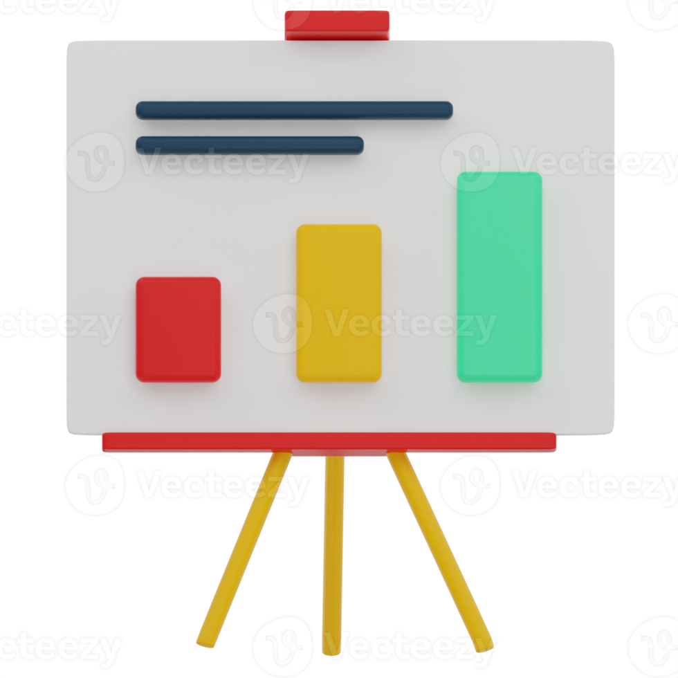 marknadsföring Diagram 3d illustration png