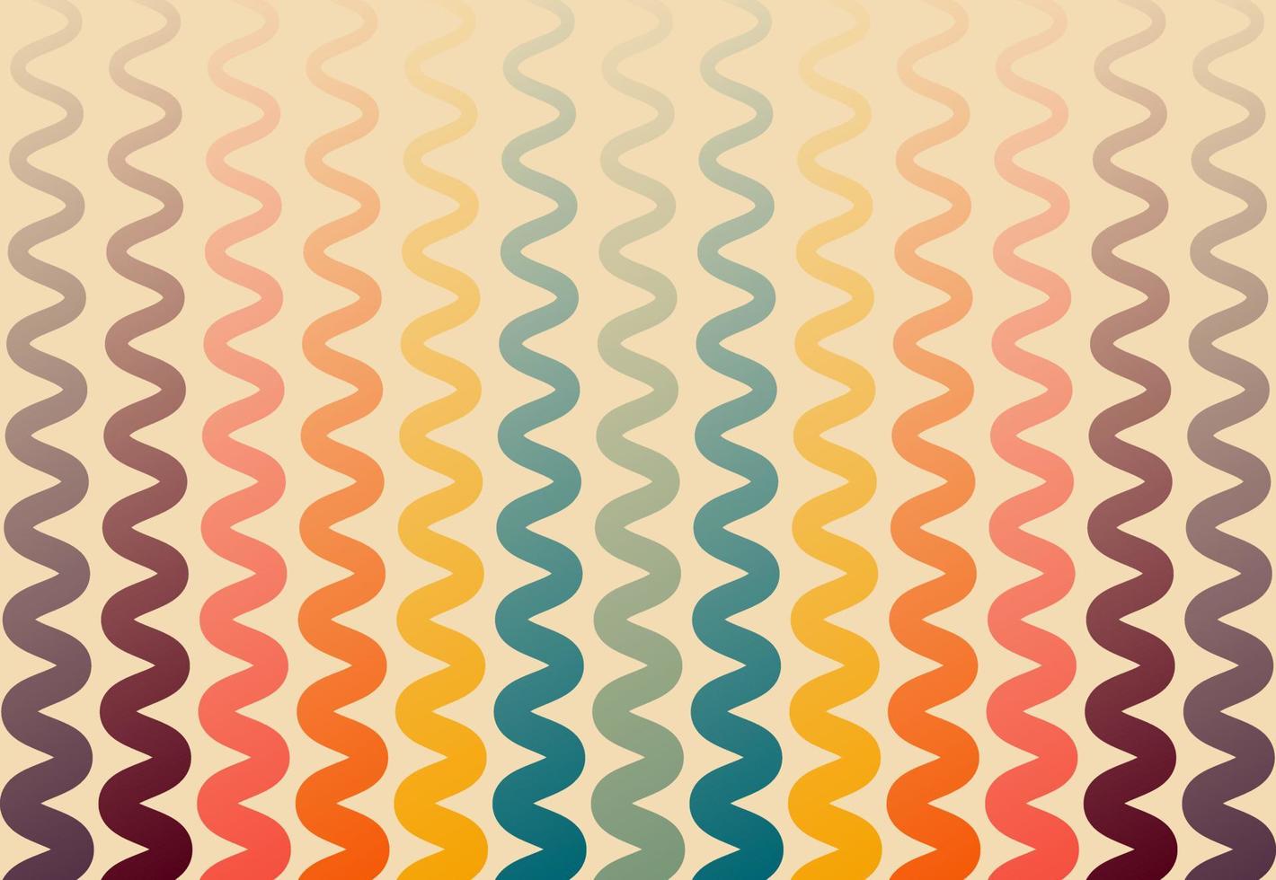 Retro groovy psychedelic wavy background vector