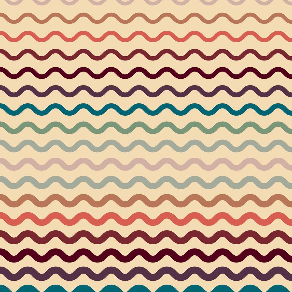 Retro groovy psychedelic wavy background vector