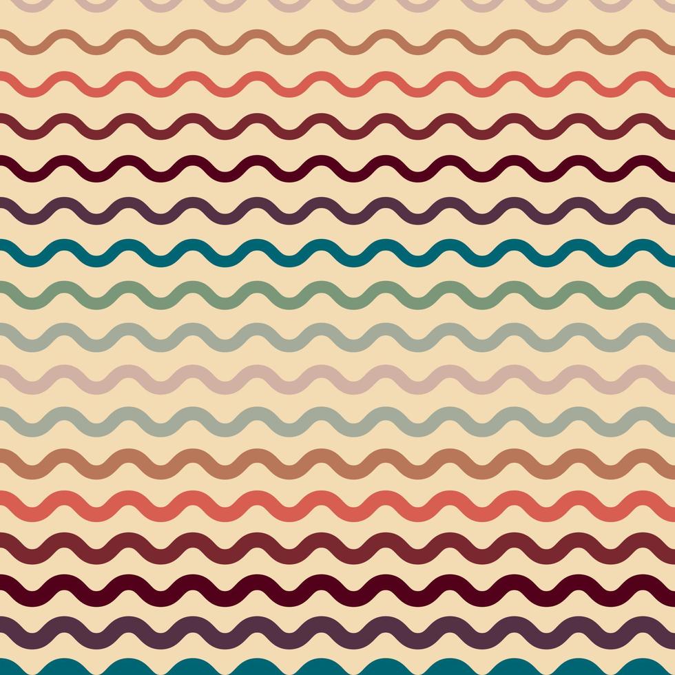 Retro groovy psychedelic wavy background vector