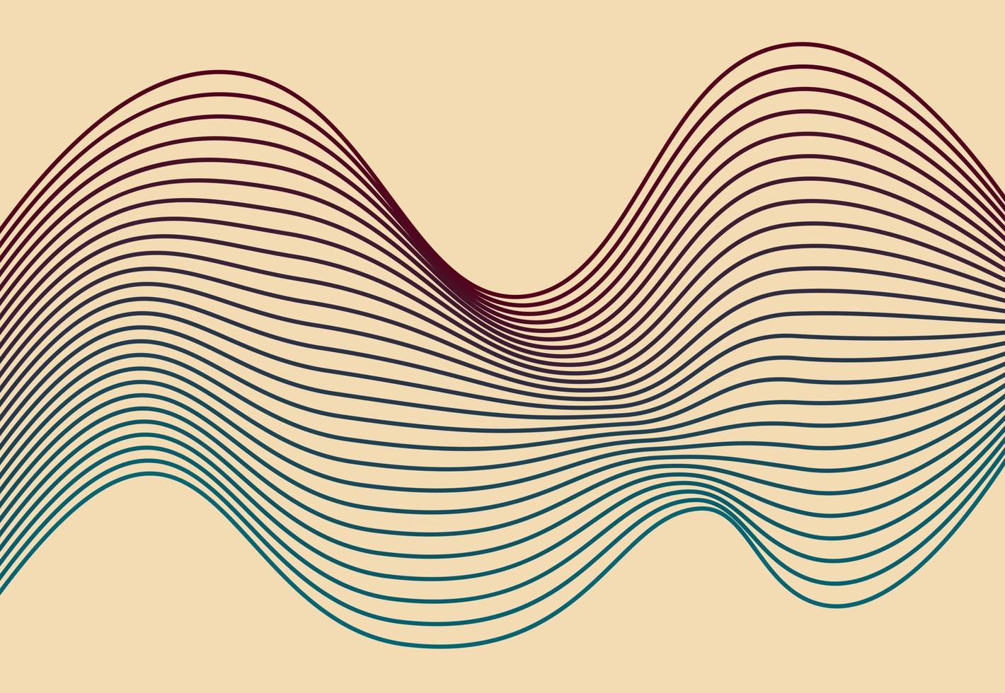 Illusory wavy background vector