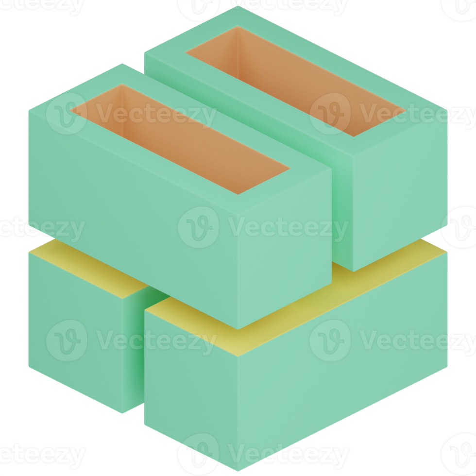 Cube 3D Illustration png