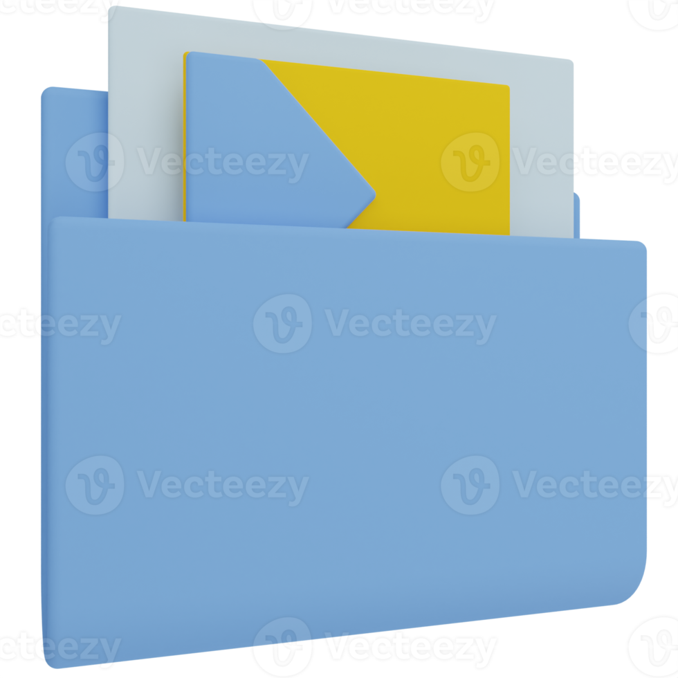 File Folder 3D Illustration png