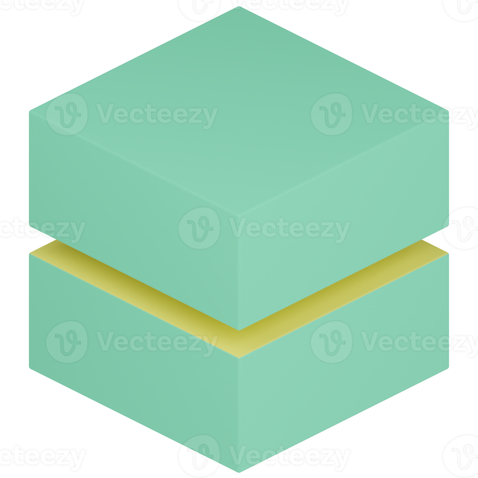 Cube 3D Illustration png