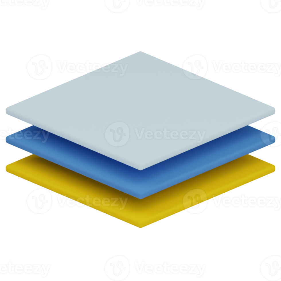 Layer 3D Illustration png