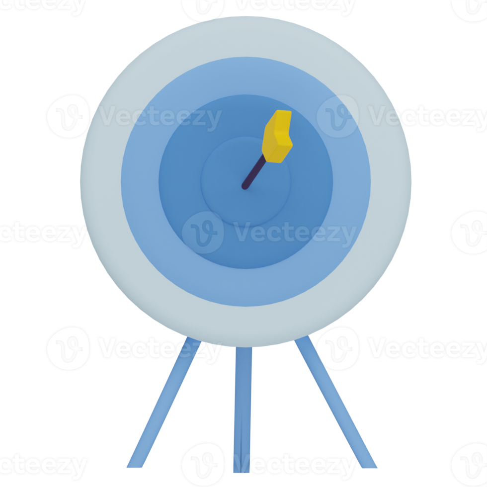 Dart Board 3D Illustration png
