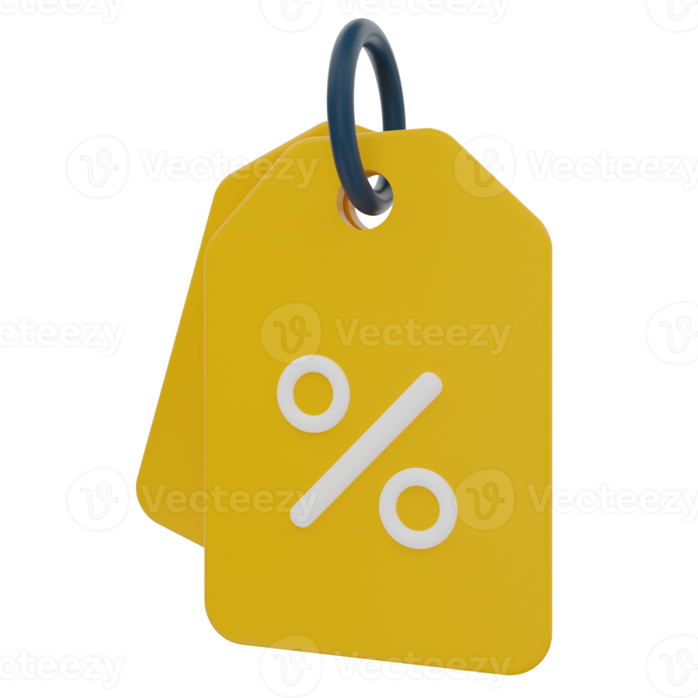 Price Tag 3D Illustration png