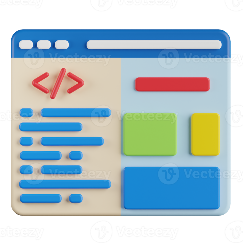 programmering taal 3d illustratie png