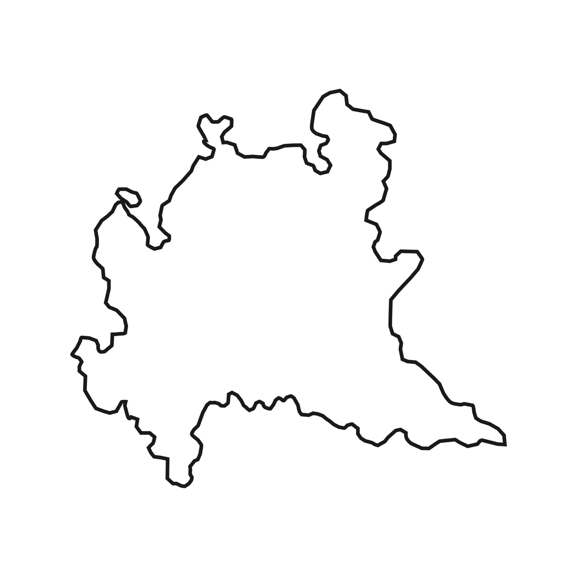 mapa de lombardia región de italia. ilustración vectorial 10794699