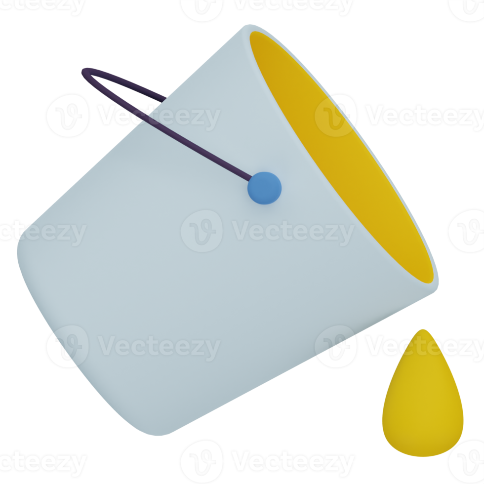 Paint Bucket 3D Illustration 10794738 PNG