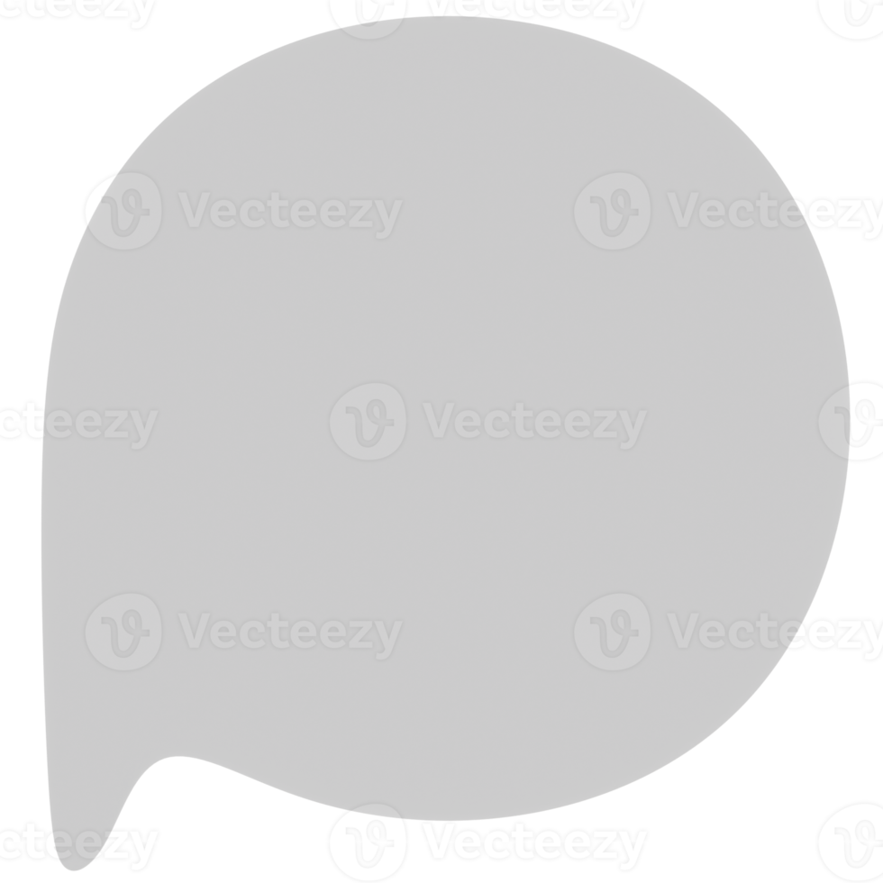 Tal bubbla med blå och vit Färg 3d illustration png