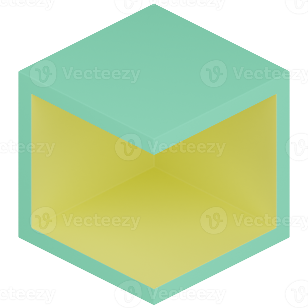 Cube 3D Illustration png