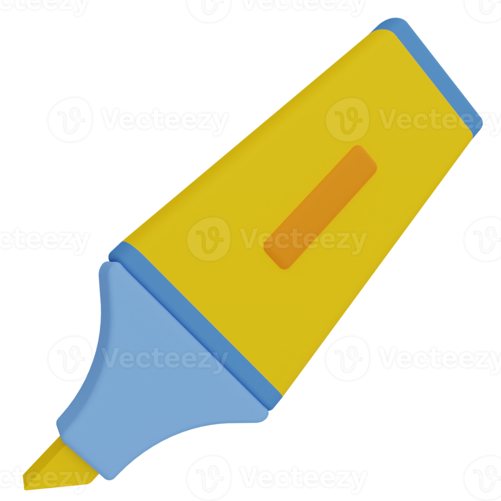 Highlighter 3D Illustration png