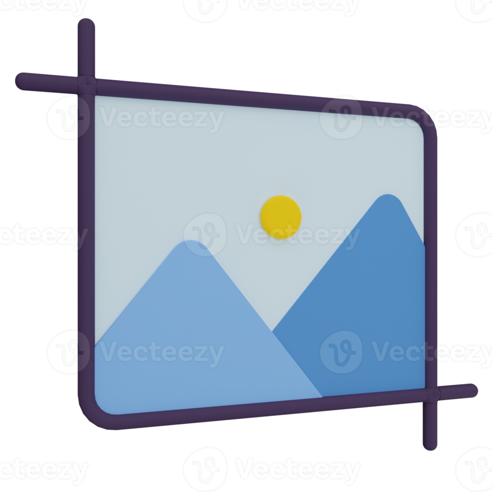 Bijsnijden beeld 3d illustratie png