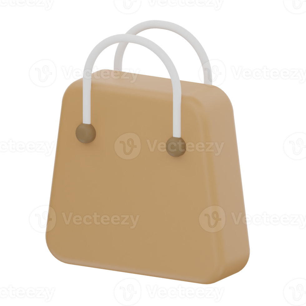 Shopping Bag 3D Illustration png