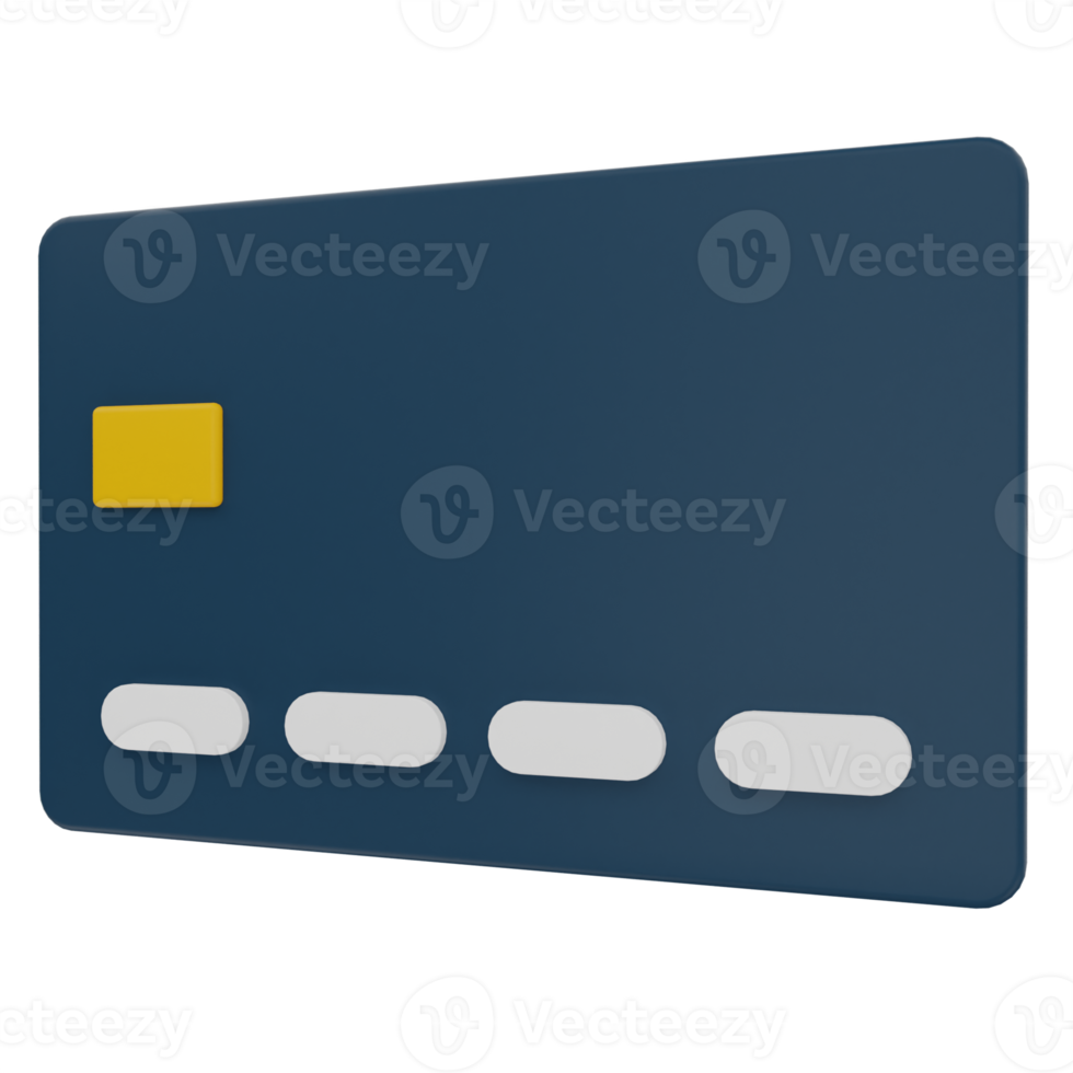 Debit Card 3D Illustration png