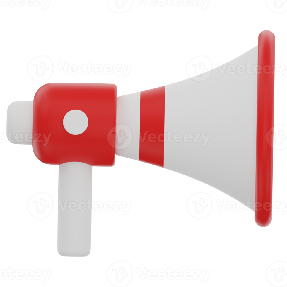 Megaphone 3D Illustration png