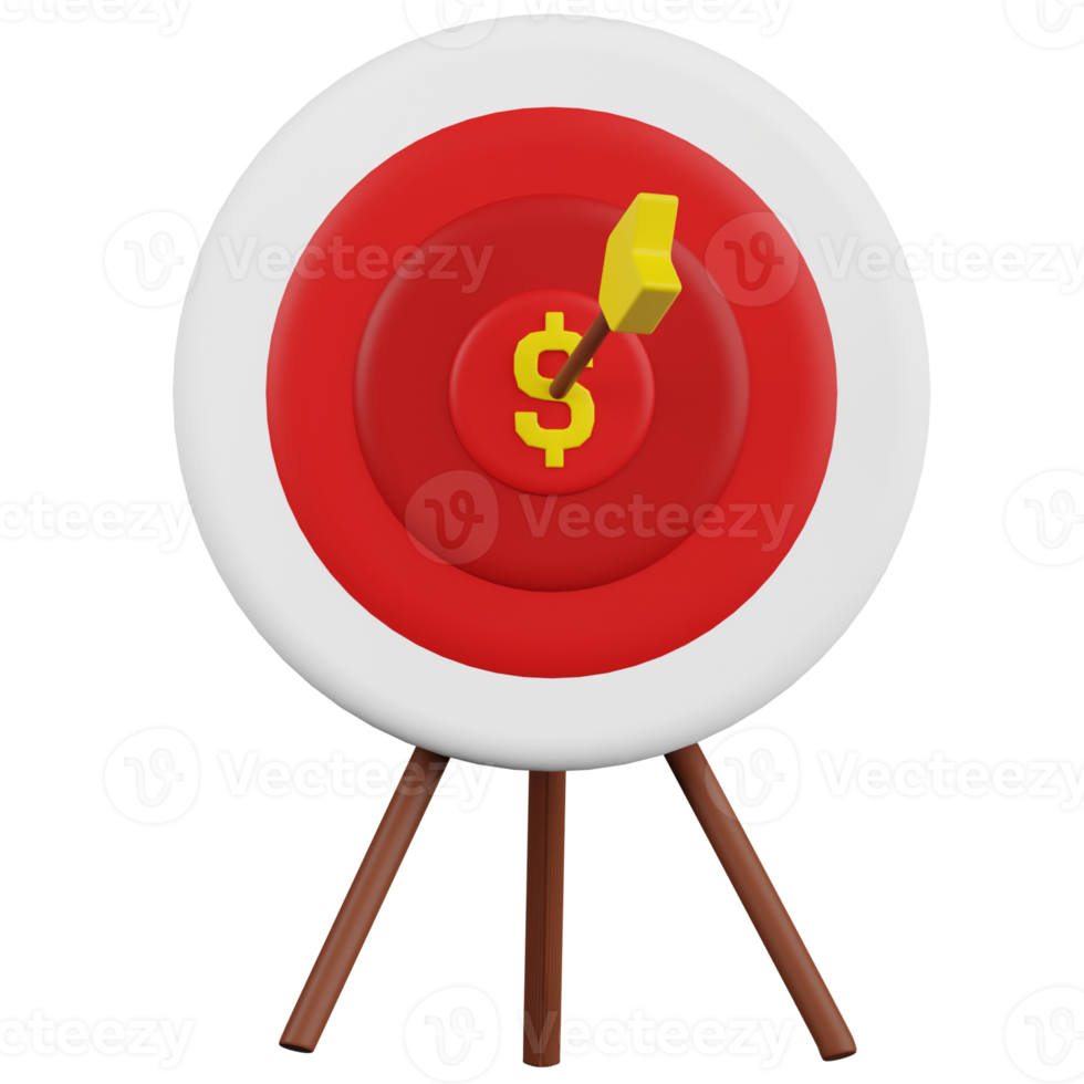 Shopping Target 3D Illustration png