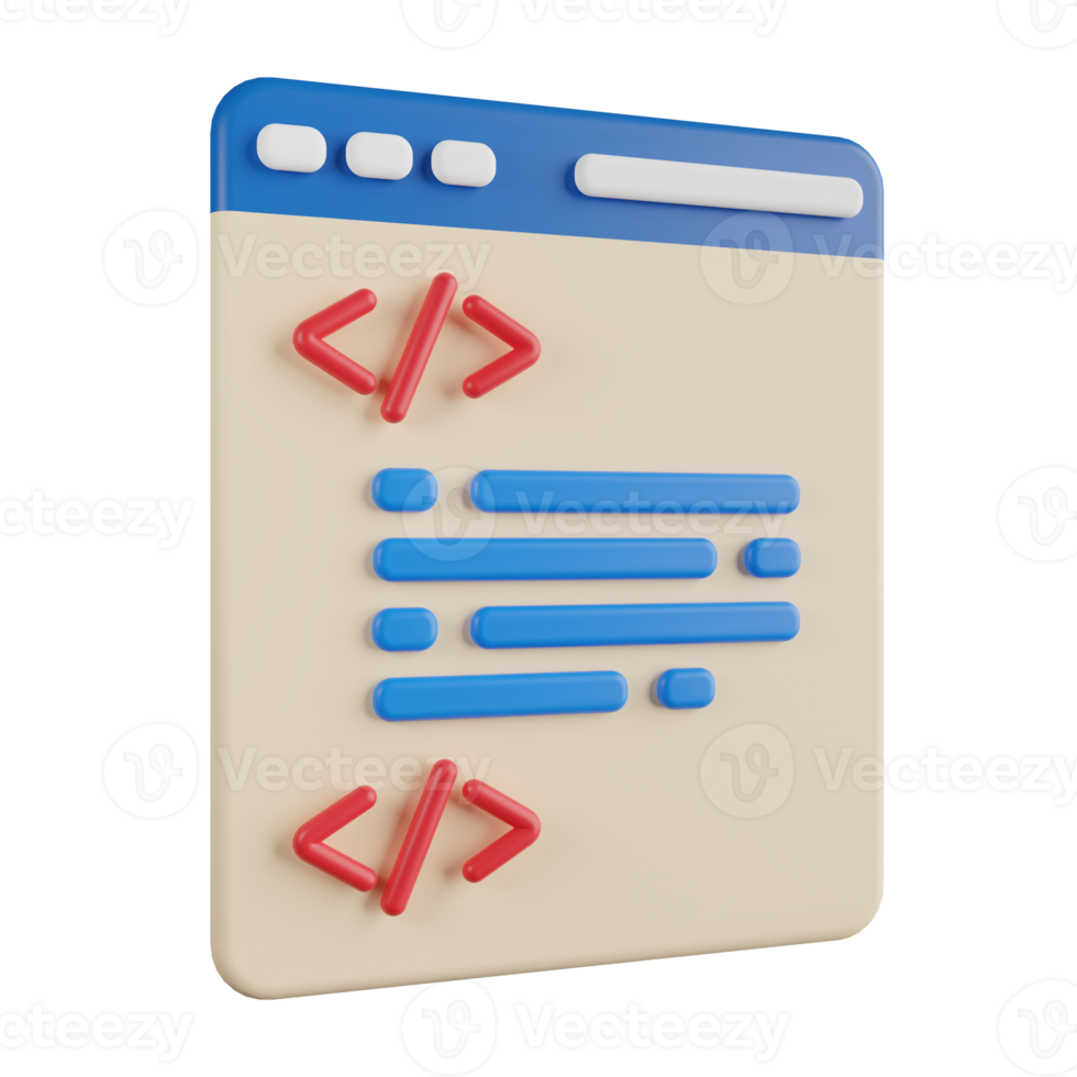 Programming Language 3D Illustration png