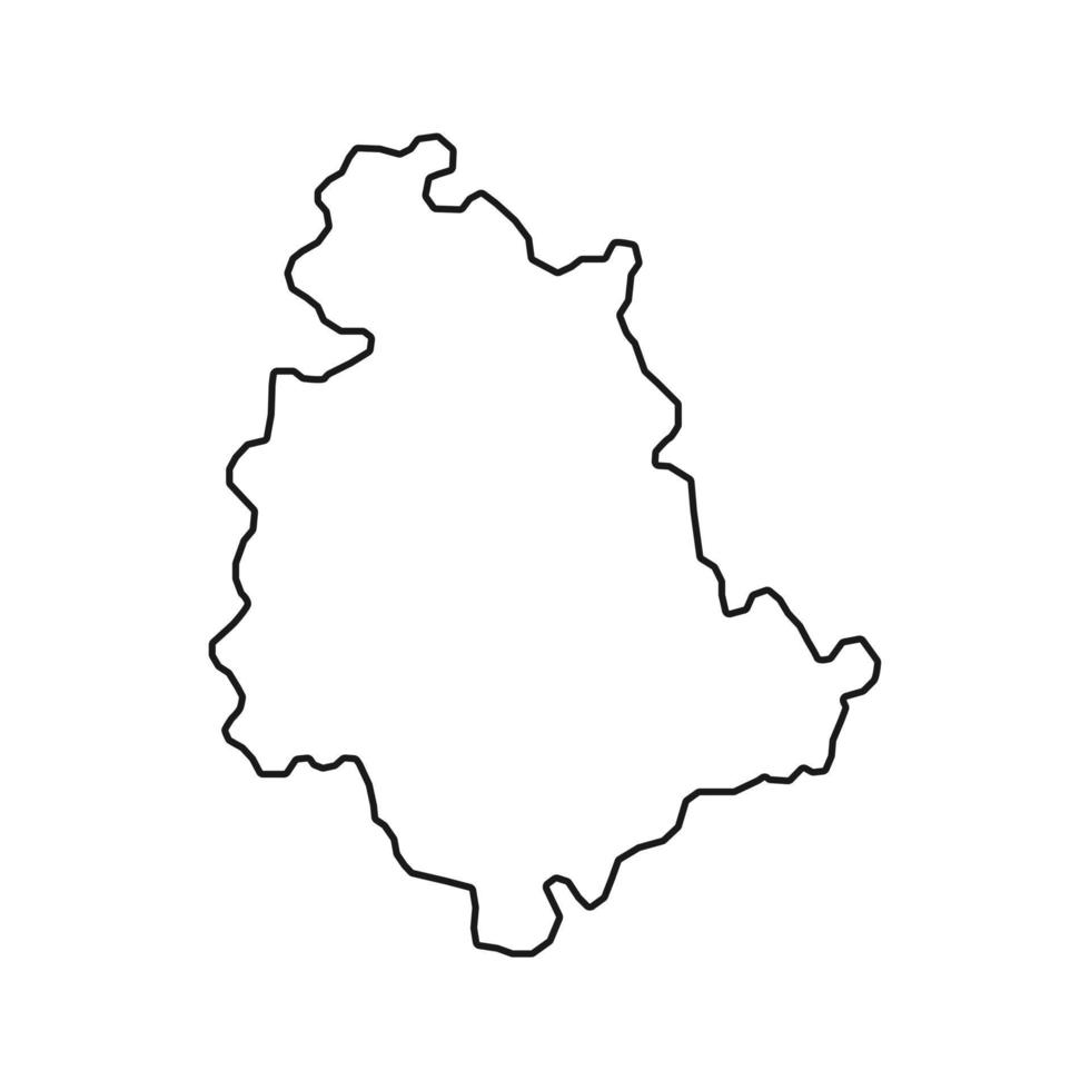mapa de umbria región de italia. ilustración vectorial vector