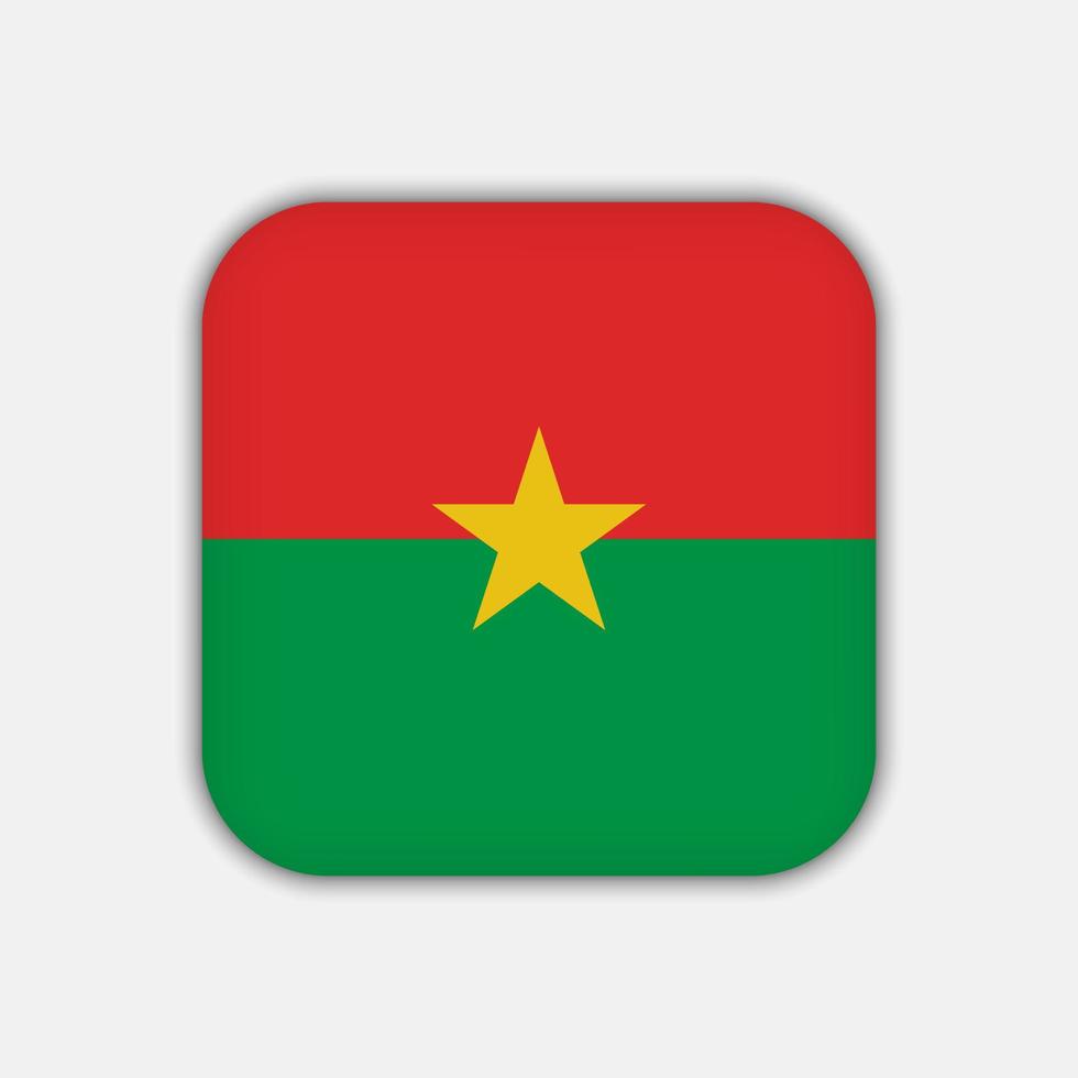 Burkina Faso flag, official colors. Vector illustration.