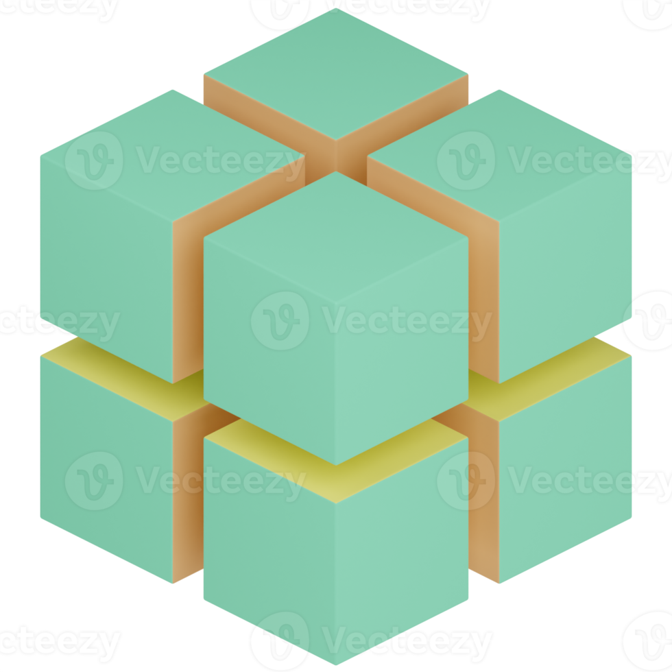 cube 3d illustration png