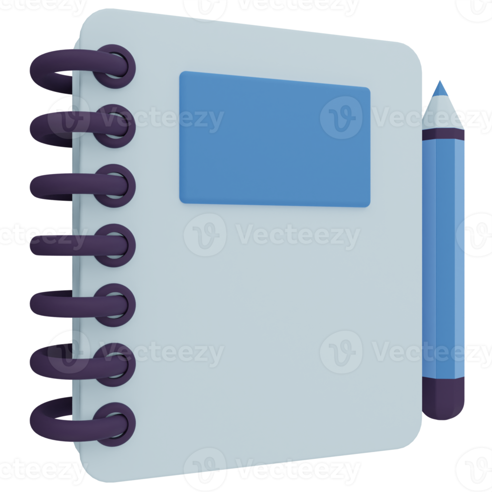 Sketchbook 3D Illustration png