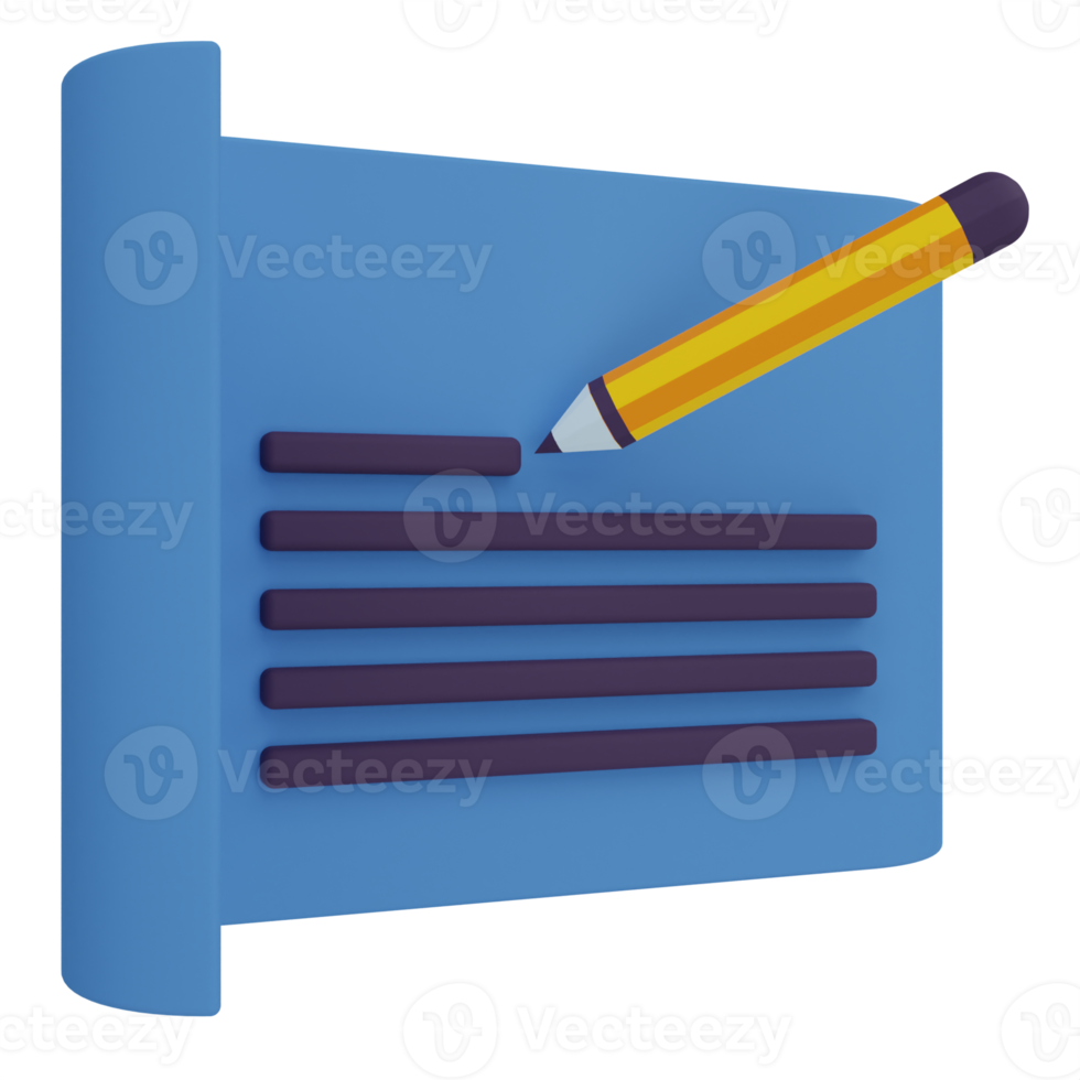 Art Paper 3D Illustration png