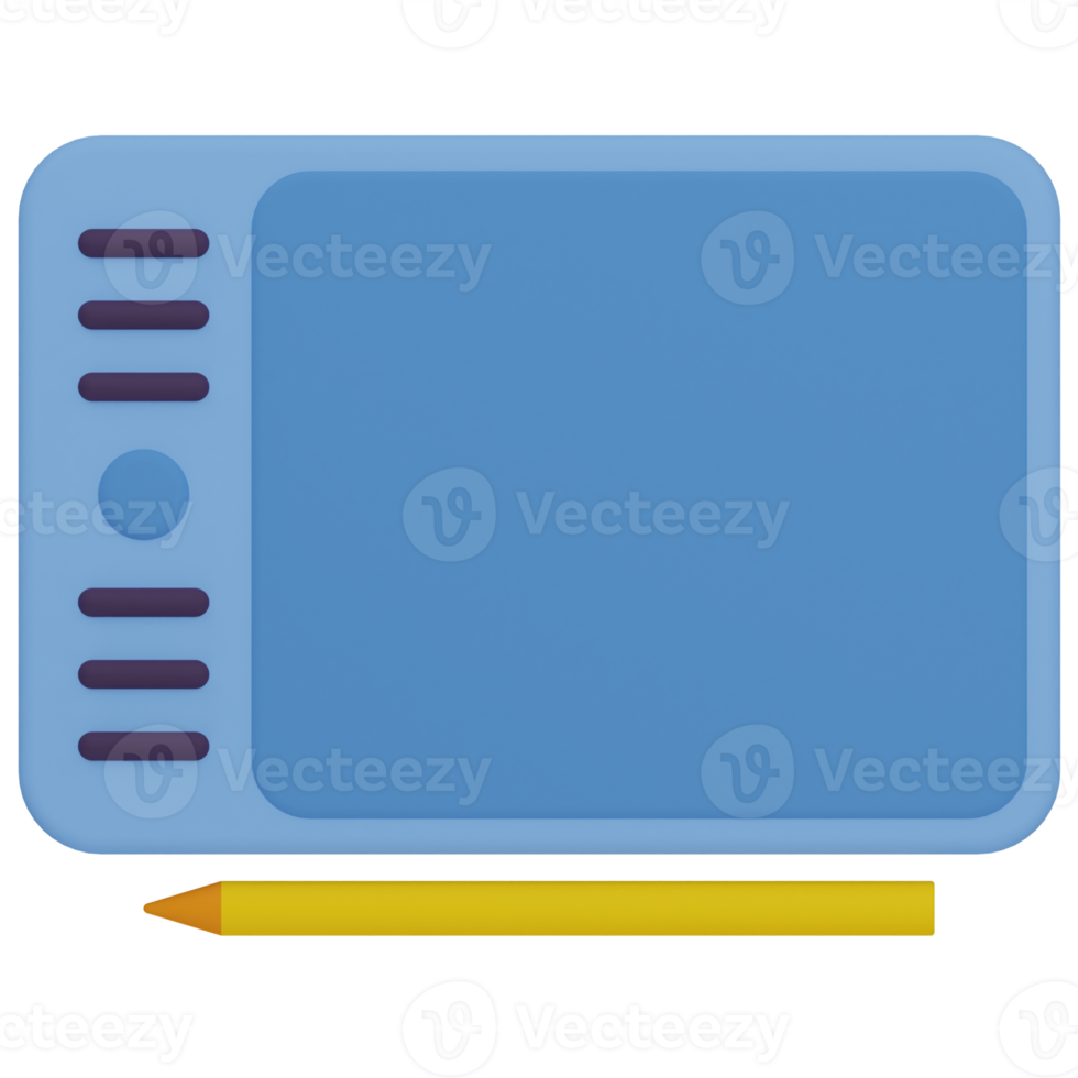 Graphic Tablet 3D Illustration 10795047 PNG