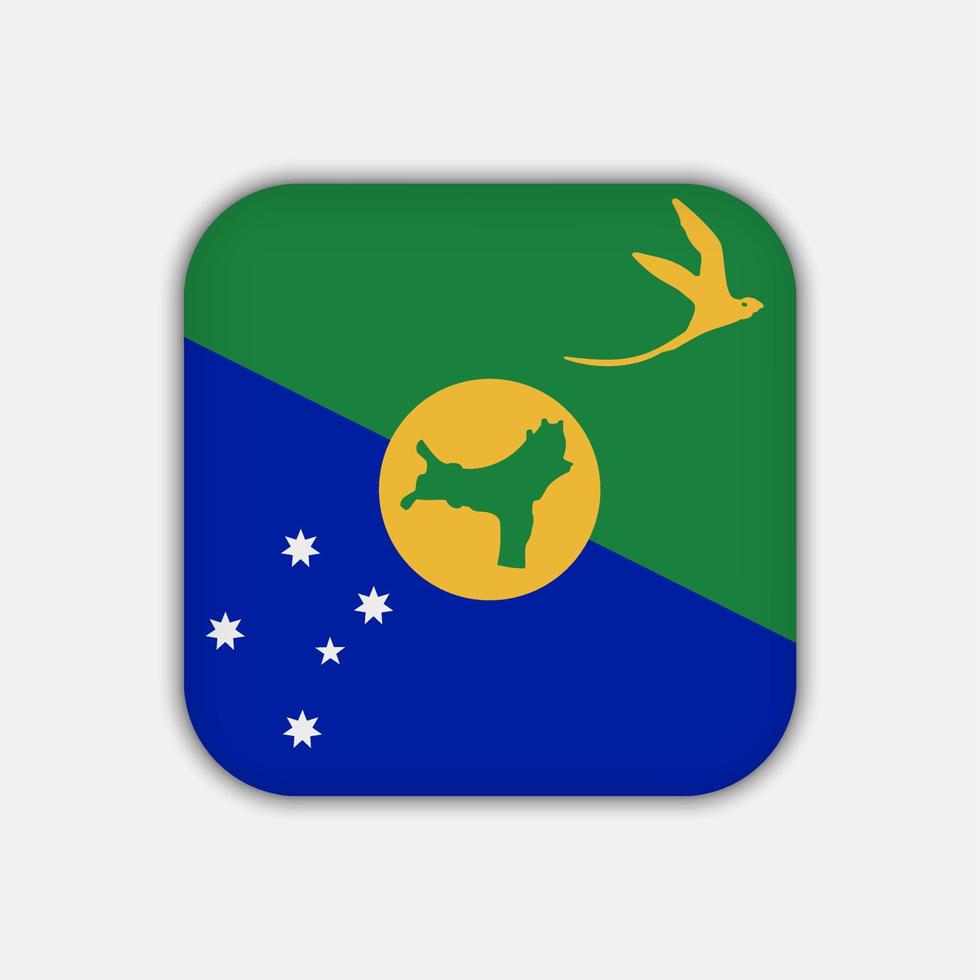 Christmas Island flag, official colors. Vector illustration.