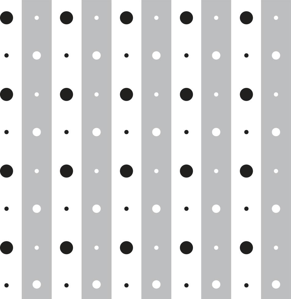 Black White Grey Polkadot Circle Round Stripe Dot Dash Line Circle Seamless Pattern Background Vector Cartoon Illustration Tablecloth, Picnic mat wrap paper, Mat, Fabric, Textile