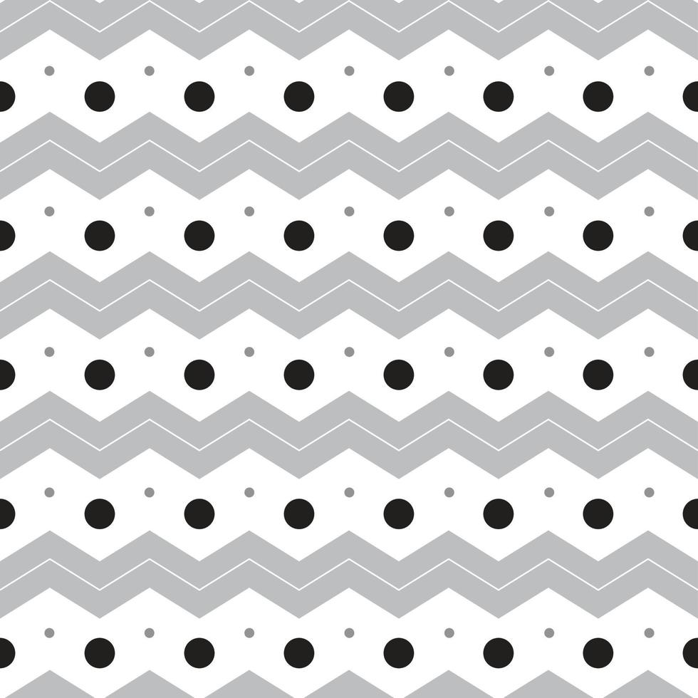 Black White Grey Polkadot Circle Round Horizontal Zig Zag Line Stripe Dot Dash Line Circle Seamless Pattern Vector Illustration Tablecloth, Picnic mat wrap paper, Mat, Fabric, Textile, Scarf