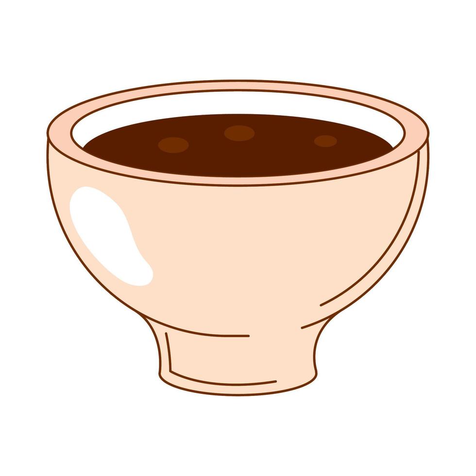 taza de café de cerámica vector