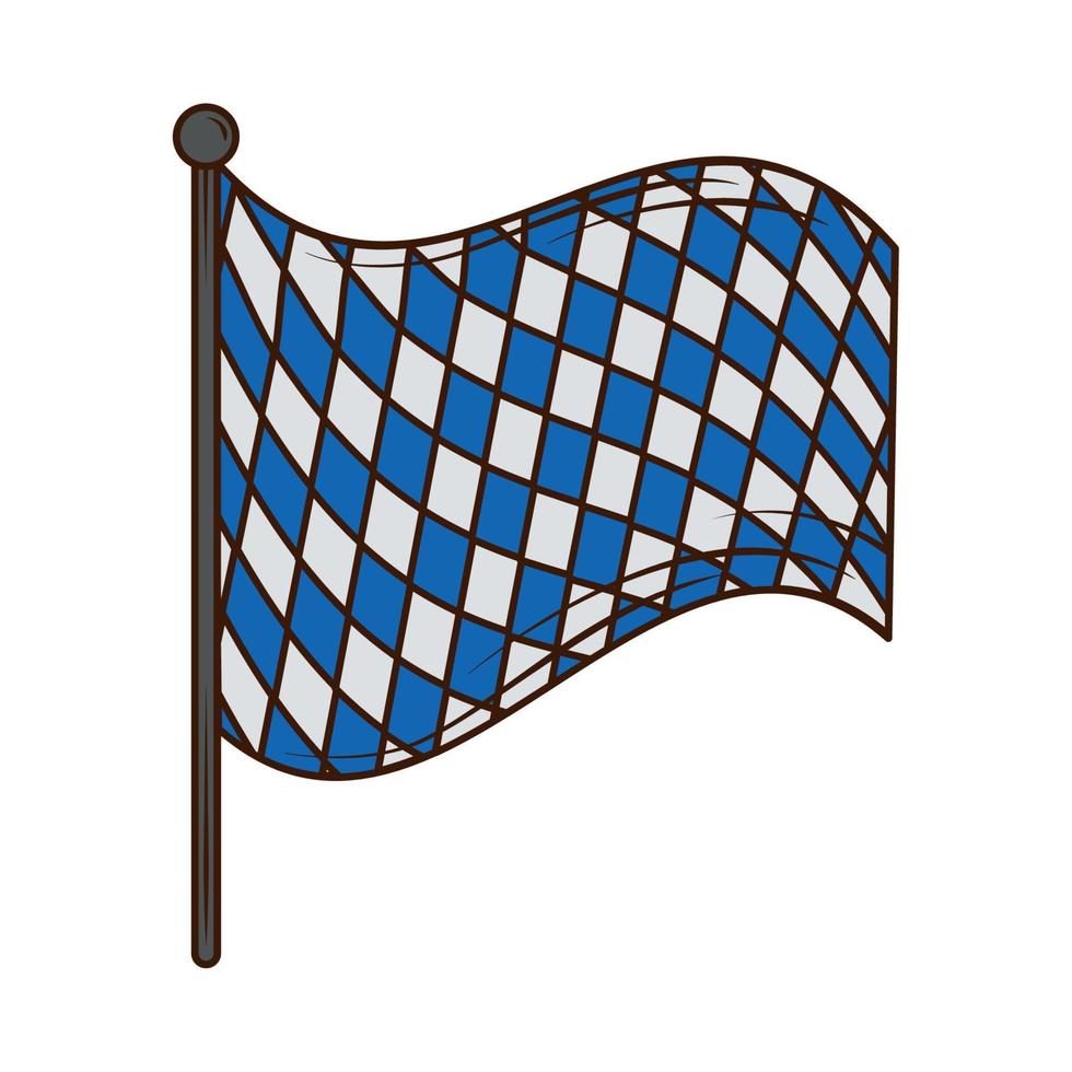 oktoberfest flag in pole vector