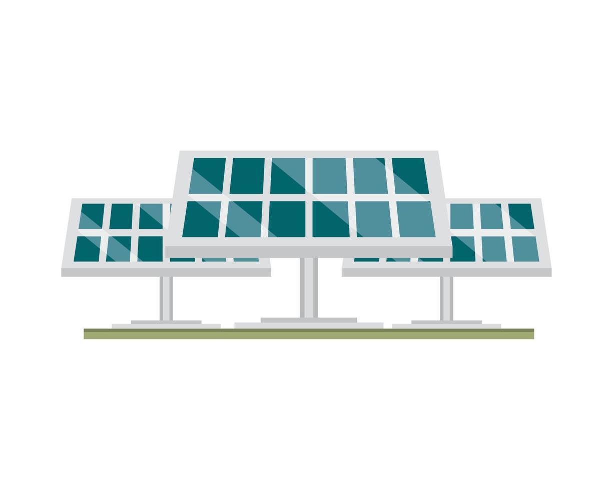 energía renovable del panel solar vector