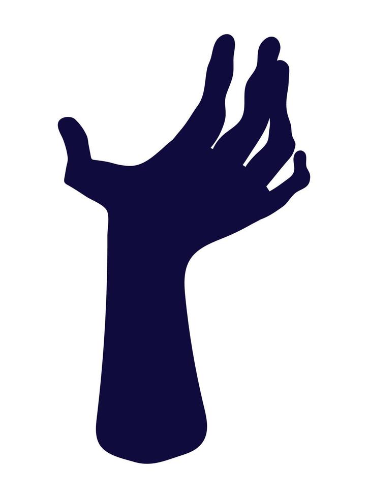 halloween zombie hand vector