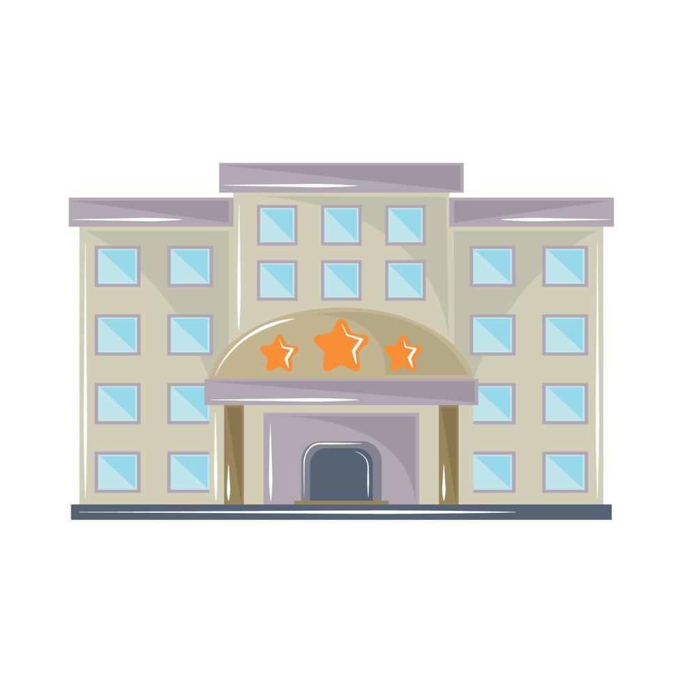 hotel building icon vector