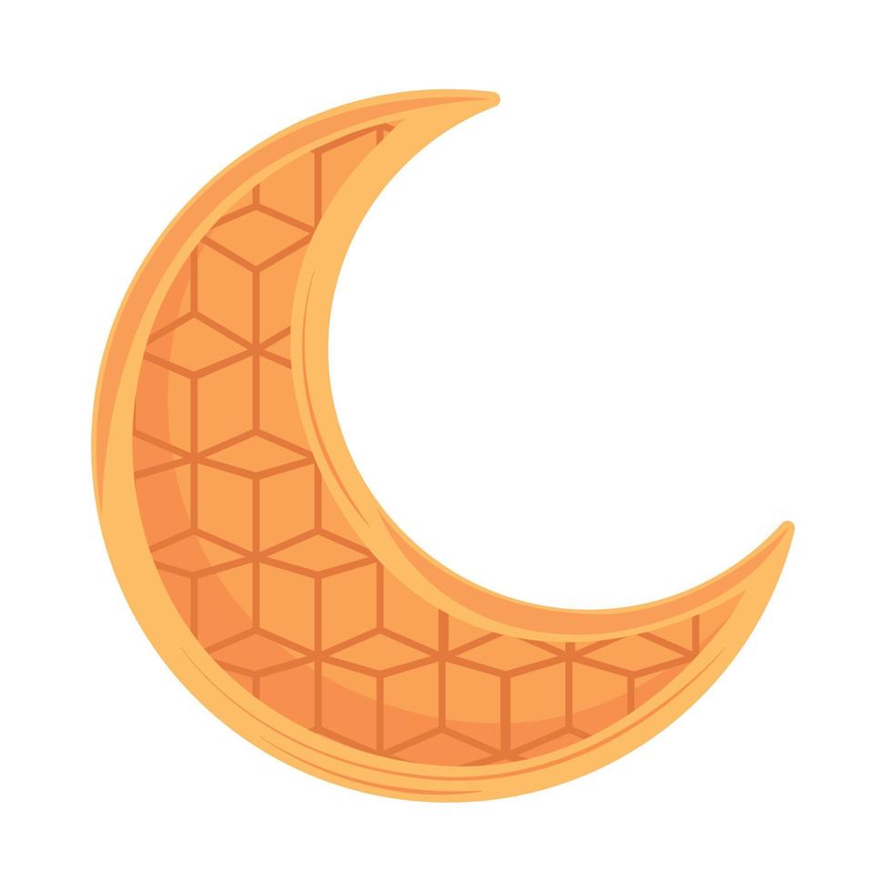 arabic half moon vector