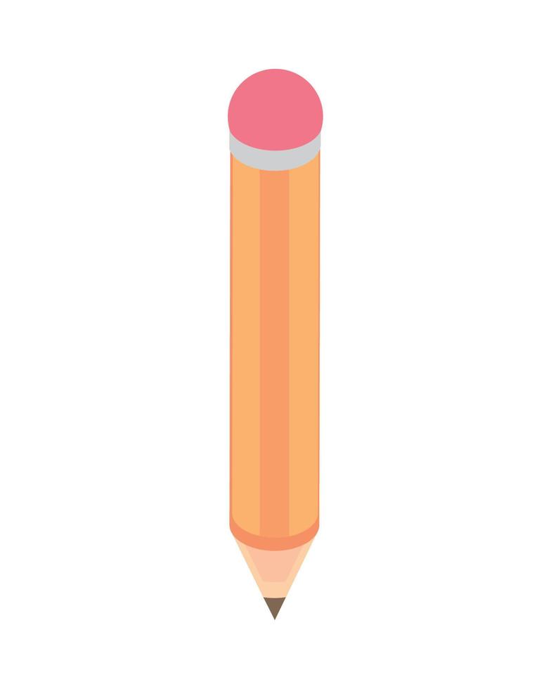 isometric pencil icon vector