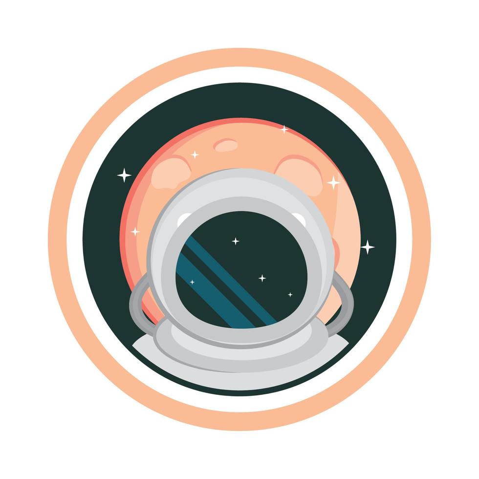 space astronaut retro vector