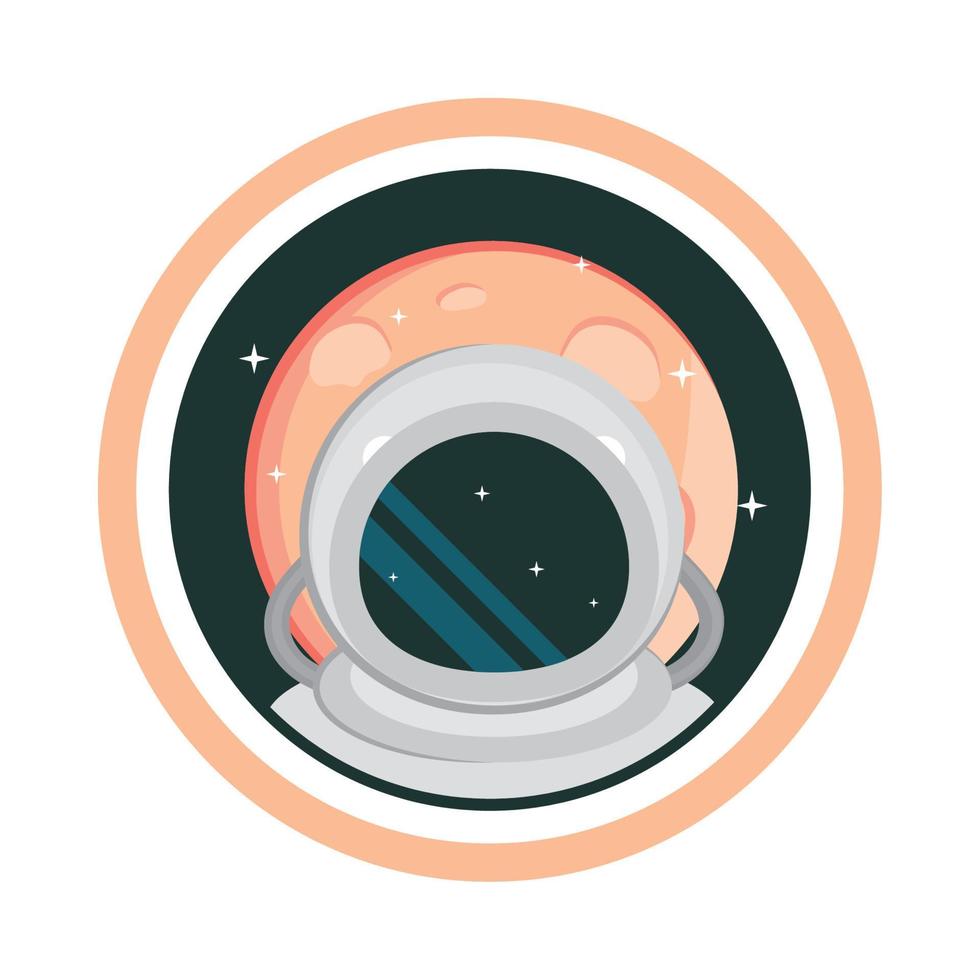 astronauta espacial retro vector